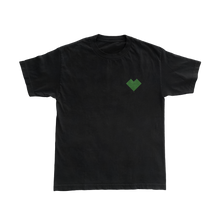 Load image into Gallery viewer, Embroidered Heart Black Tee

