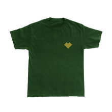Load image into Gallery viewer, Embroidered Heart Green Tee
